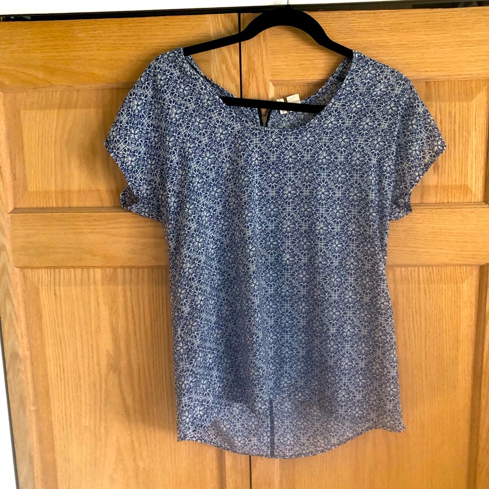 Blue Japna Flowy Top Small